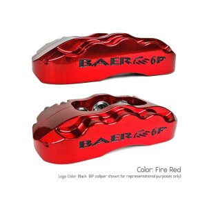 Jeep Wrangler JK Brake Kit - Rear - Baer Brakes - SS4 + Slotted/Zinc Rotors + S4 Calipers + DR1-C Pads - Fire Red - `07-`17